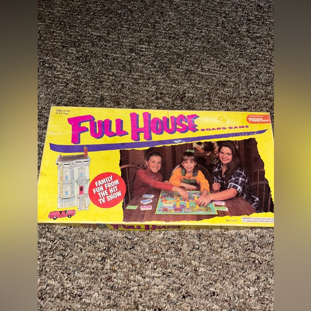Full House Tv Show Board Game By Tiger, 1993, *Almost Complete*